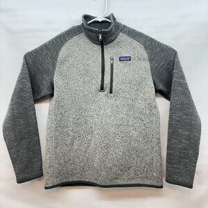 Patagonia Men’s Gray Better Sweater 1/4 Zip Pullover Fleece Jacket Size M
